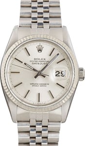 Rolex Datejust ref 16014 Silver Dial