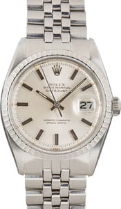 Used Rolex Datejust Ref 1603 Silver Dial