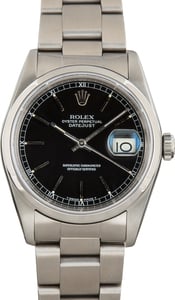 Used Rolex Datejust Ref 16200 Black Dial