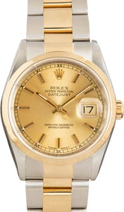 Used Rolex Datejust Ref 16203 Champagne Dial