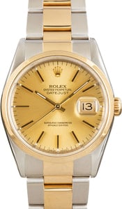 Used Rolex Datejust 16203 Champagne Dial