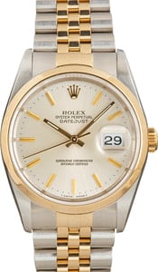 Pre-owned Rolex Datejust 16203 Silver Dial