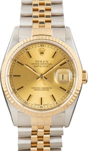 Used Rolex Datejust Ref 16233 Champagne Dial