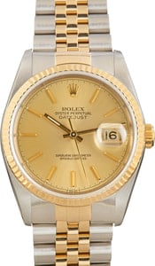 Used Rolex Datejust 36 Ref 16233 Two Tone