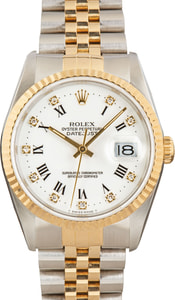 Rolex Datejust 16233 Stainless Steel & Yellow Gold