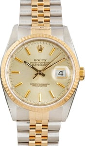 Rolex Datejust Ref 16233 Two Tone