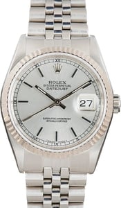 Rolex Datejust 36 Ref 16234 Silver Dial