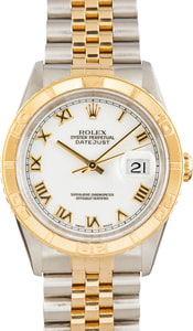 Rolex Datejust Ref 16263 White Dial Thunderbird