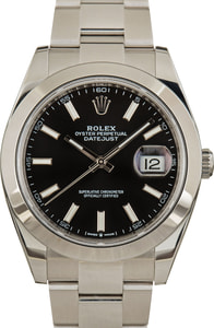 Rolex Datejust 41 Ref 126300 Black Dial
