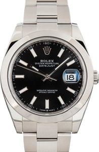 Rolex Datejust 41 Steel 126300 Black Dial
