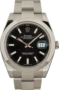 Rolex Datejust 41 Ref 126300 Black Dial