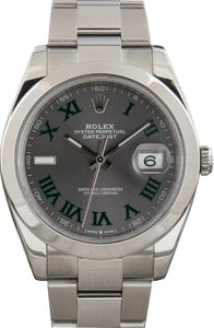 Men's Rolex Datejust 41 Ref 126300 Wimbledon Dial