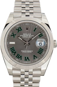 Used Wimbledon Dial Rolex Datejust 41 Ref 126300 Jubilee Band