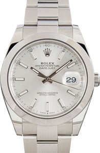 Used Rolex Datejust 41 Ref 126300 Silver Dial