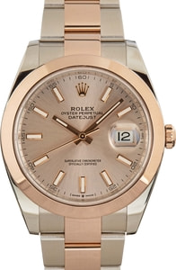 Pre-Owned Rolex Datejust 41 Ref 126301 Steel & 18k Everose Gold