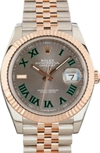 Pre-owned Rolex Datejust 41 126331 Slate Wimbledon Dial