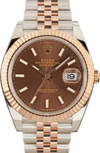 Pre-Owned Two Tone Rolex Datejust 41 Chocolate Dial Ref 126331
