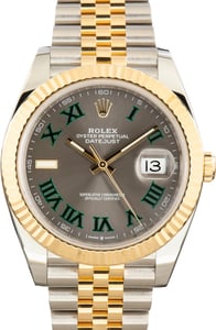 Pre-Owned Two Tone Rolex Datejust 41 Ref 126333 Wimbledon Dial