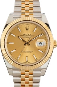 Used Rolex Datejust 41 Champagne Index Dial ref 126333