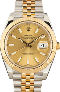 Pre-Owned Jubilee Rolex Datejust 41 Champagne Dial Ref 126333