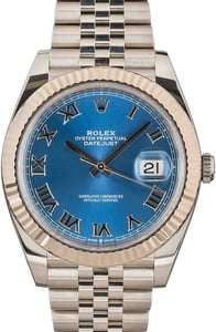 Rolex Datejust 41 Ref 126334 Blue Roman Dial