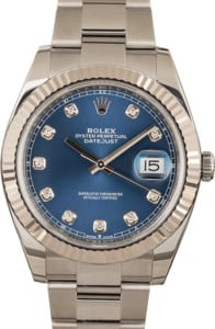 Used Rolex Datejust 41 Ref 126334 Blue Dial