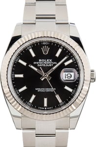 Pre-Owned Rolex Datejust 41 Ref 126334 Black Dial