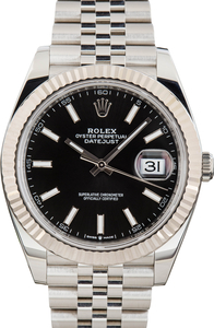 Used Rolex Datejust 41 Black Dial Ref 126334
