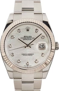 Rolex Datejust 41MM Stainless Steel, Jubilee Band Mother of Pearl Dial, B&P (2019)