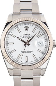 Rolex Datejust 41 Stainless Steel 126334 White Dial
