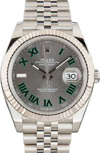 Used Jubilee Rolex Datejust 41 Ref 126334 Slate Wimbledon Dial