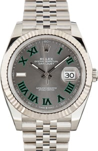 Rolex Datejust 41MM Stainless Steel, Jubilee Band Slate Wimbledon Dial, B&P (2026)