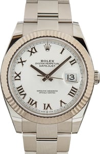 Pre-Owned Rolex Datejust 41 Ref 126334 White Dial