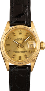 Ladies Rolex Datejust 6517 Champagne Dial