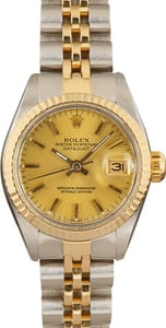Rolex Datejust 26MM Steel & 18k Gold, Jubilee Band Champagne Index Dial, B&P (1983)