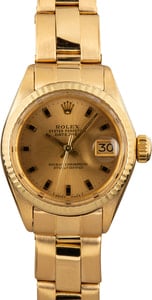 Ladies Rolex Datejust 6917 Yellow Gold