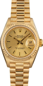 Rolex Datejust 18k Yellow Gold, Champagne Dial Fluted Bezel, President Band (1984)