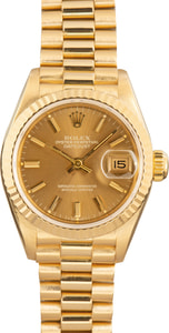 Ladies Rolex President 69178 Champagne Dial