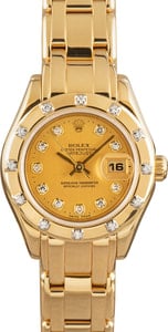 Rolex Datejust 29MM 18k Yellow Gold, Diamond Bezel Champagne Diamond Dial, B&P (1991)