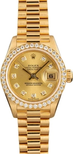 Ladies Rolex Datejust 79138 18k Yellow Gold