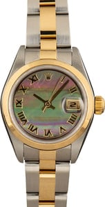 Rolex Datejust 26MM Steel & 18k Gold, Oyster Band Mother of Pearl Dial, B&P (2005)