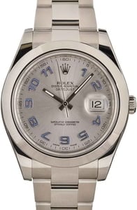 Rolex Datejust 116300 Silver Arabic Dial
