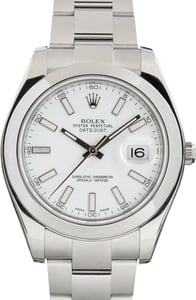Pre-Owned Rolex Datejust II White Dial Ref 116300