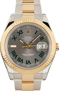 Rolex Datejust II Ref 116333 Slate Wimbledon Dial