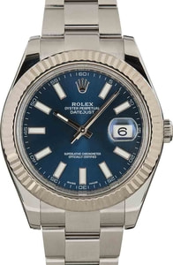 Rolex Datejust 116334 Blue Index Dial