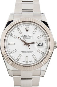 Rolex Datejust II Ref. 116334 White Dial