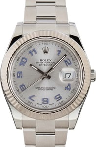 Rolex Datejust II Ref 116334 Lilac Arabic Markers