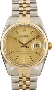 Used Rolex Datejust 16013 Champagne