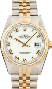 Rolex Datejust 16233 White Dial