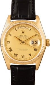 Rolex President Day-Date 18038 Leather Strap